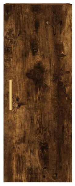 VIDAXL - Füstös Tölgy Magasszekrény - 34,5x34x180 cm