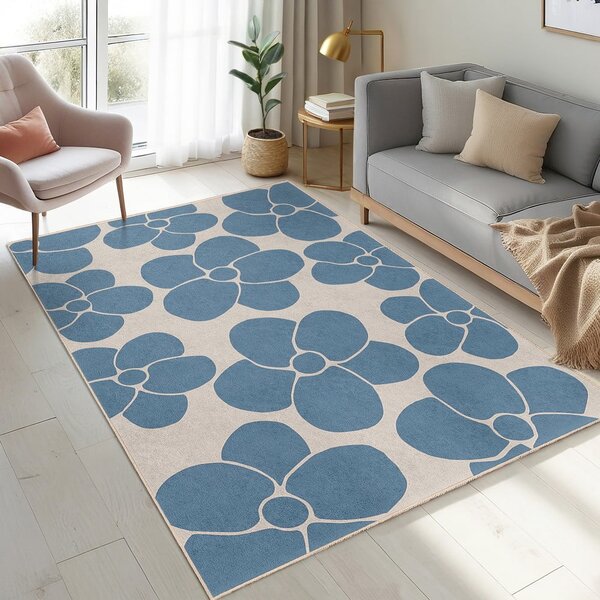 Kék mosható szőnyeg 60x100 cm Blue Meadow – Mila Home