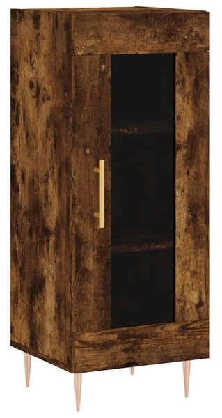 VIDAXL - Füstös Tölgy Magasszekrény - 34,5x34x180 cm
