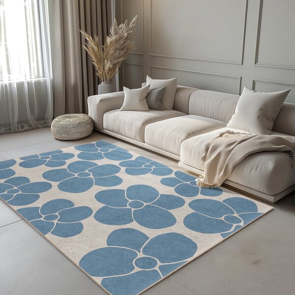 Kék mosható szőnyeg 60x100 cm Blue Meadow – Mila Home