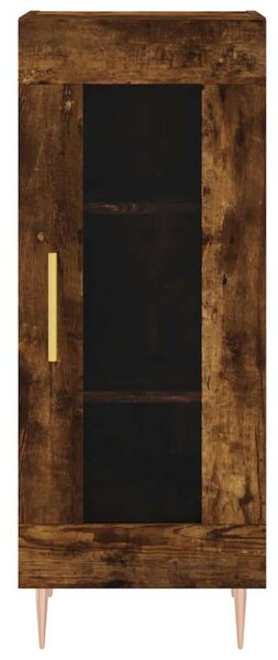 VIDAXL - Füstös Tölgy Magasszekrény - 34,5x34x180 cm