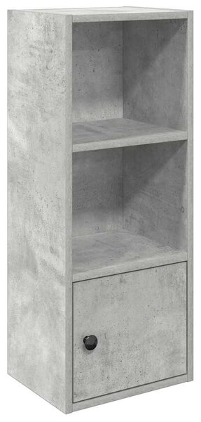 Betonszürke szerelt fa könyvespolc 31x24x77 cm