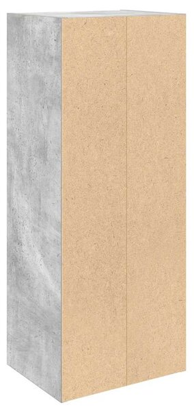 Betonszürke szerelt fa könyvespolc 31x24x77 cm
