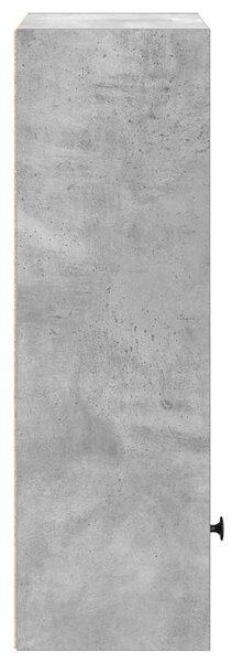 Betonszürke szerelt fa könyvespolc 31x24x77 cm