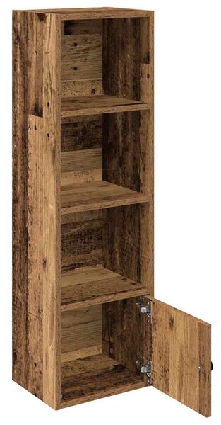Antik fa színű szerelt fa könyvespolc 31x24x102 cm