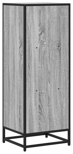 Szürke sonoma színű szerelt fa könyvszekrény 40x35x107,5 cm