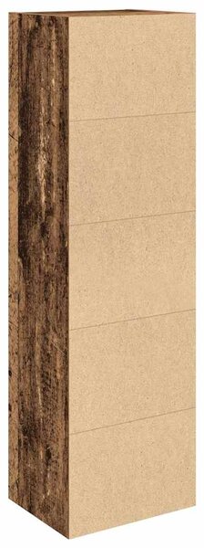 Antik fa színű szerelt fa könyvespolc 31x24x102 cm