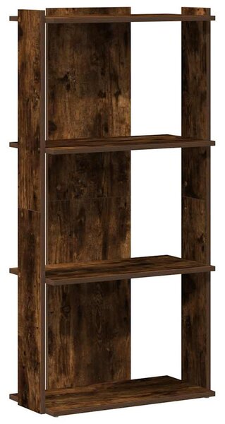 Könyvespolc 3 szintes füstölt tölgy 60x30x120 cm Műfűrészáru