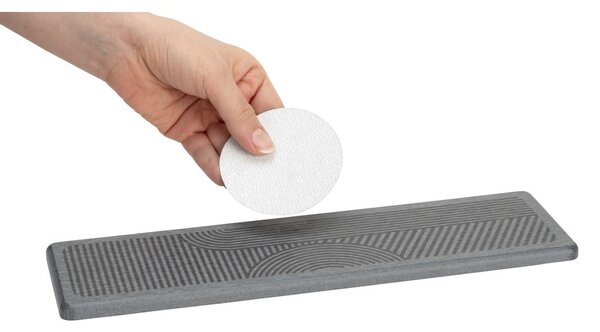 Szürke kovaföld edénycsepegtető alátét 30x8 cm Damon – Wenko