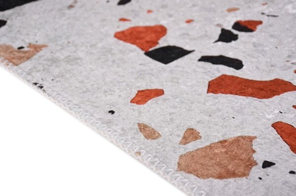 Narancssárga-elefántcsont színű mosható szőnyeg 60x100 cm Italian Stone – Vitaus