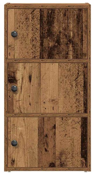 Antik fa színű szerelt fa könyvespolc 40x24x77 cm