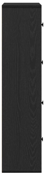Könyvespolc fekete tölgy 60x24x101,5 cm Gépesített fa