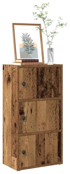 VidaXL antik fa színű szerelt fa könyvespolc 40x24x77 cm