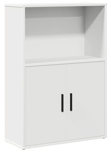 Fehér szerelt fa könyvespolc 60x24x85 cm