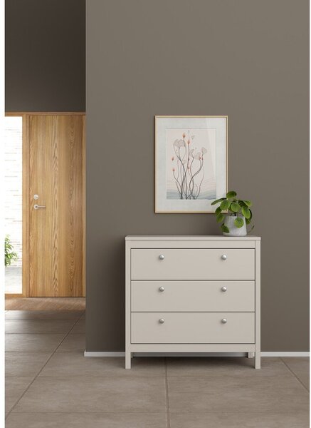 Szürkésbézs komód 82x80x38 cm Madrid – Tvilum