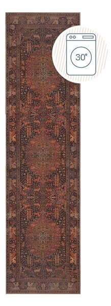 Borvörös mosható futószőnyeg 60x230 cm Nico Global – Flair Rugs