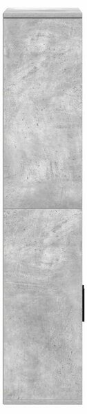 Betonszürke szerelt fa könyvespolc 60x24x120 cm