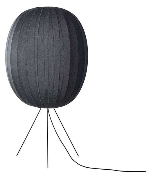 Made By Hand - Knit-Wit 65 High Oval Állólámpa Medium Black - Lampemesteren