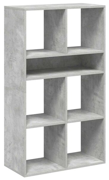 Könyvszekrény betonszürke 66x31x112 cm szerelt fa