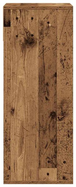 Könyvszekrény antik fa 34x31x80 cm szerelt fa