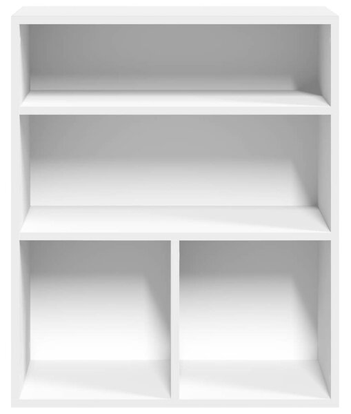 Könyvszekrény fehér 60x30x71,5 cm szerelt fa
