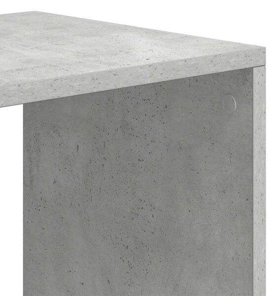 Könyvszekrény betonszürke 66x31x112 cm szerelt fa