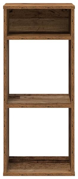 Könyvszekrény antik fa 34x31x80 cm szerelt fa