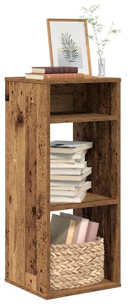 VidaXL könyvszekrény antik fa 34x31x80 cm szerelt fa