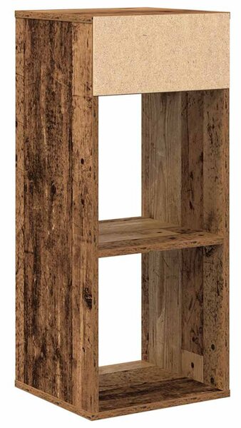 Könyvszekrény antik fa 34x31x80 cm szerelt fa