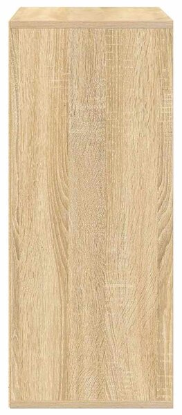 Könyvszekrény sonoma színű 60x30x71,5 cm szerelt fa