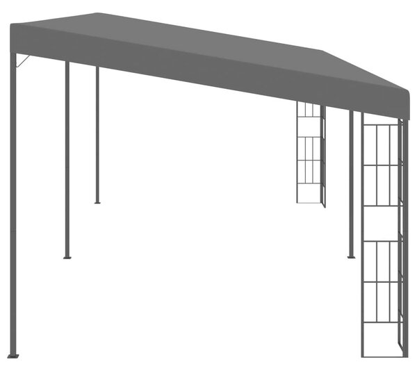 VidaXL Falra Szerelhető Szövetpavilon 3 x 6 m, Antracitszürke