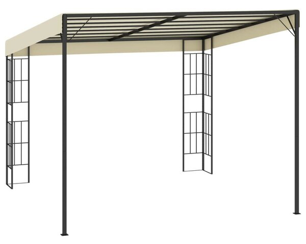 Kerti Falra Szerelhető Pavilon - 3x3m - Krémszín