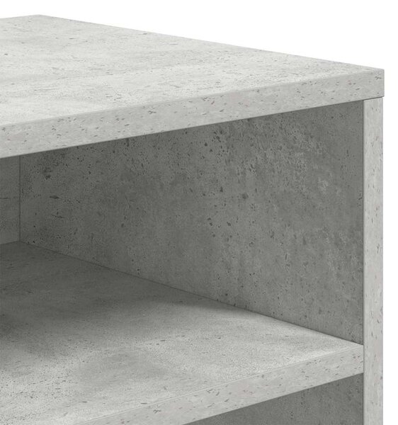 Könyvszekrény betonszürke 66x31x80 cm szerelt fa