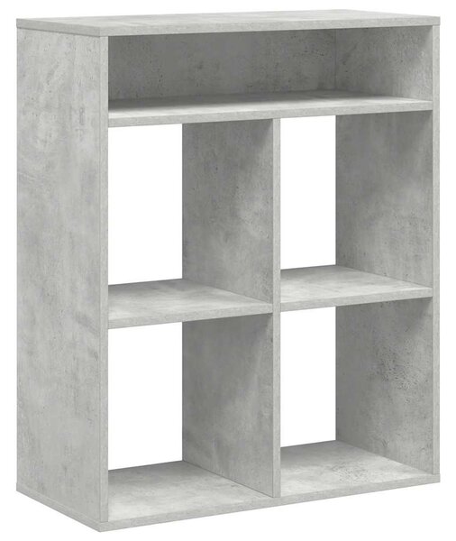 Könyvszekrény betonszürke 66x31x80 cm szerelt fa