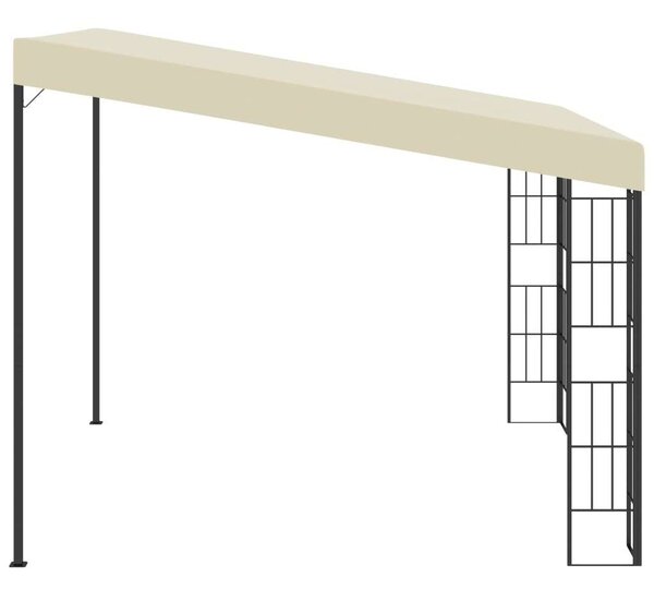 Kerti Falra Szerelhető Pavilon - 3x3m - Krémszín