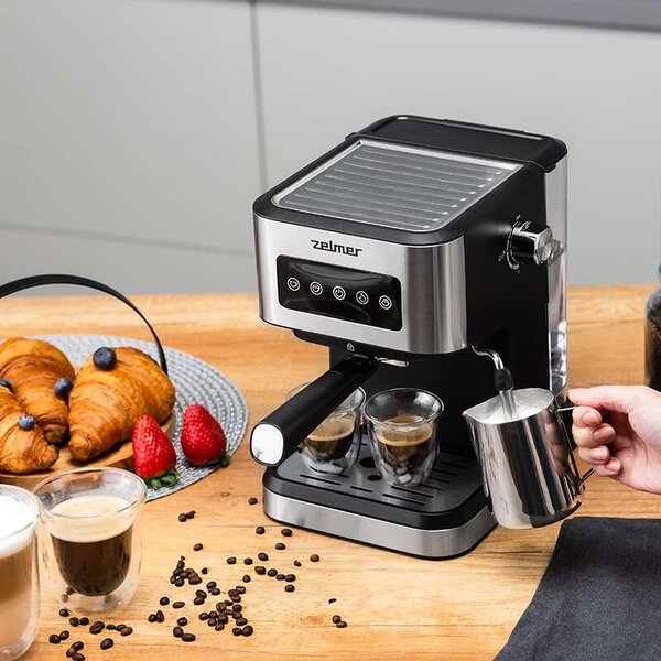 Zelmer ZCM6255 Espresso Kávéfőző - Tejhabosítóval