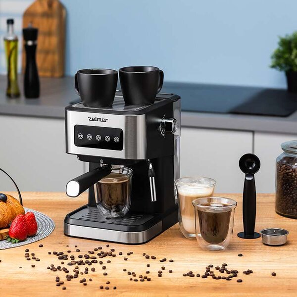 Zelmer ZCM6255 Espresso Kávéfőző - Tejhabosítóval