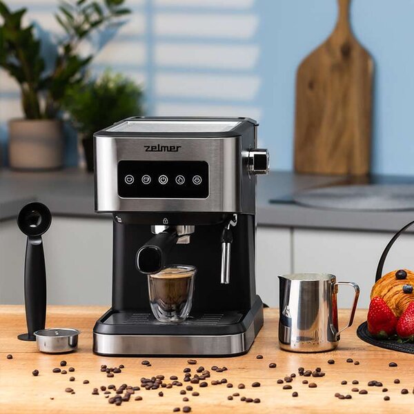 Zelmer ZCM6255 Espresso Kávéfőző - Tejhabosítóval