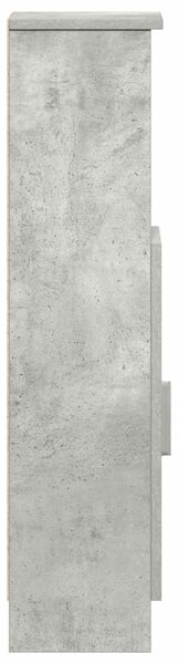 Betonszürke fürdőszobaszekrény tekercstartóval 20,5x22x90 cm