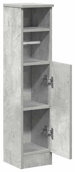 Betonszürke fürdőszobaszekrény tekercstartóval 20,5x22x90 cm