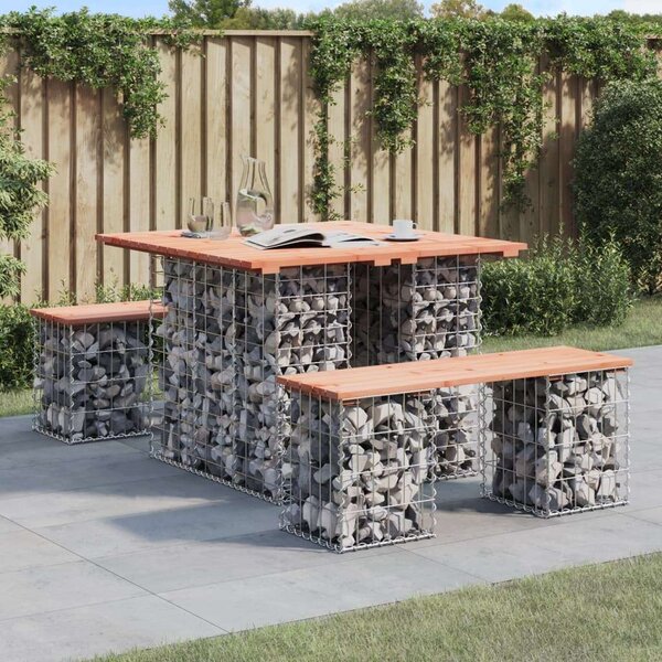 Duglászfenyő Gabion Kertpad - 100x102x72 cm