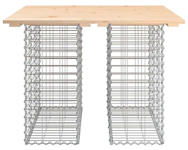 Gabion Kerti Pad - Tömör Fenyőfa - 100x102x72 cm