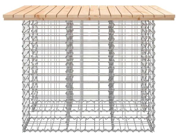 Gabion Kerti Pad - Tömör Fenyőfa - 100x102x72 cm