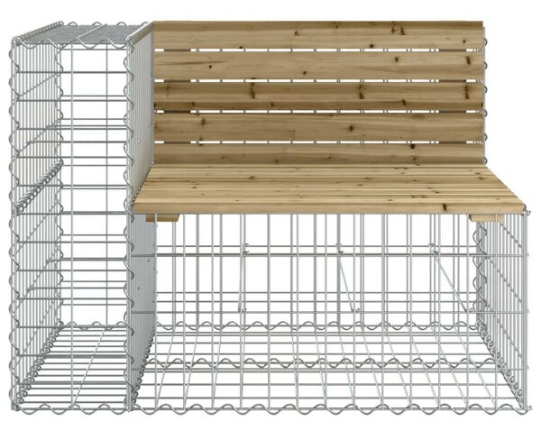 Gabion Kerti Pad - Fenyőfa - 184x71x65,5cm