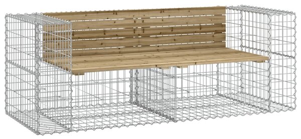 Gabion Kerti Pad - Fenyőfa - 184x71x65,5cm