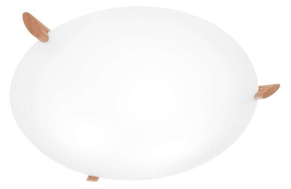 Konsthantverk - Ögla Mennyezeti Lámpa Ø55 Oak/White - Lampemesteren