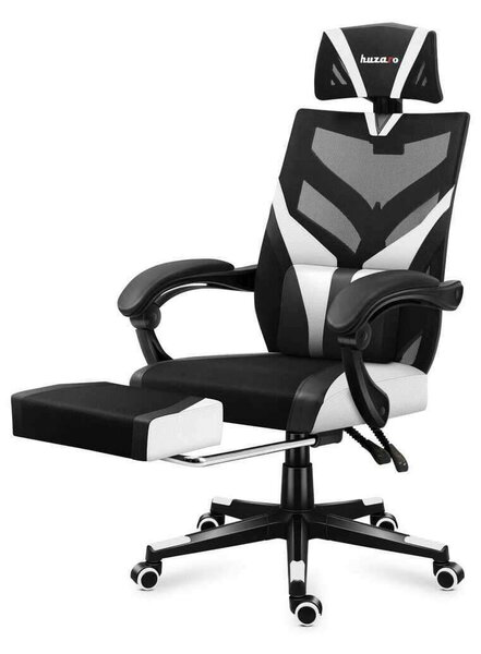 Huzaro Combat 5.0 Gamer szék - Fekete/Fehér