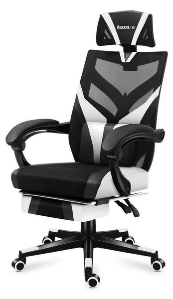 Huzaro Combat 5.0 Gamer szék - Fekete/Fehér