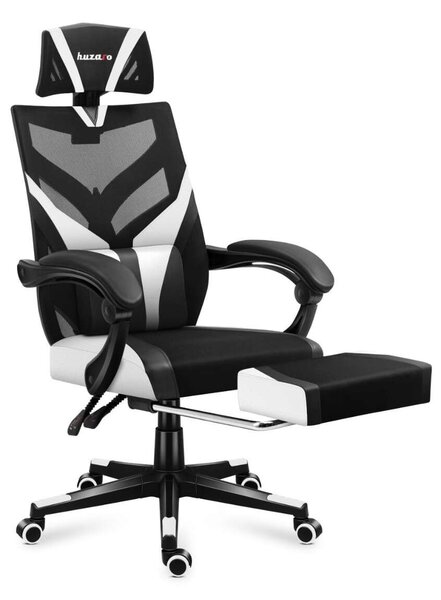 Huzaro Combat 5.0 Gamer szék - Fekete/Fehér