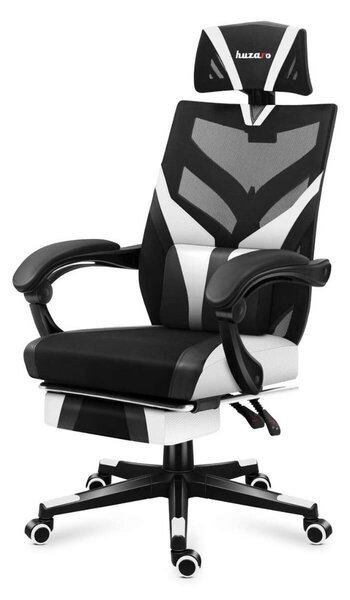 Huzaro Combat 5.0 Gamer szék - Fekete/Fehér